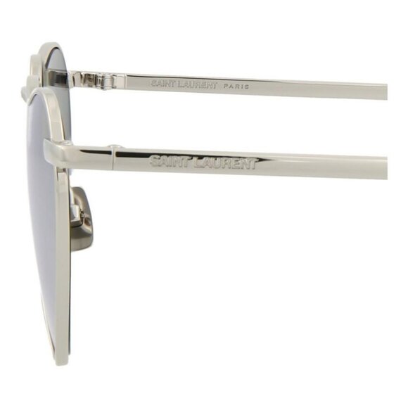 Saint Laurent Unisex Cat Eye Silver Silver Silver Fashion Designer Eyewear - Picture 5 of 5